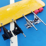 Maxbell Skateboard Truck Professional Aluminum Alloy Skateboard Pad Skateboard Wheel black
