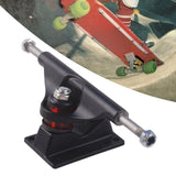 Maxbell Skateboard Truck Professional Aluminum Alloy Skateboard Pad Skateboard Wheel black