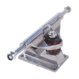 Maxbell Skateboard Truck Professional Aluminum Alloy Skateboard Pad Skateboard Wheel silver