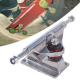 Maxbell Skateboard Truck Professional Aluminum Alloy Skateboard Pad Skateboard Wheel silver