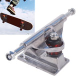 Maxbell Skateboard Truck Professional Aluminum Alloy Skateboard Pad Skateboard Wheel silver