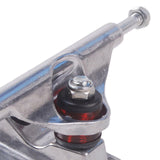 Maxbell Skateboard Truck Professional Aluminum Alloy Skateboard Pad Skateboard Wheel silver