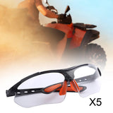 Maxbell 5x Sports Goggles Adult Protective Eyewear for Cycling Sports Outdoor Sports white
