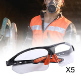 Maxbell 5x Sports Goggles Adult Protective Eyewear for Cycling Sports Outdoor Sports white