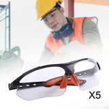 Maxbell 5x Sports Goggles Adult Protective Eyewear for Cycling Sports Outdoor Sports white