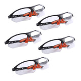 Maxbell 5x Sports Goggles Adult Protective Eyewear for Cycling Sports Outdoor Sports white