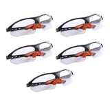 Maxbell 5x Sports Goggles Adult Protective Eyewear for Cycling Sports Outdoor Sports white