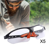 Maxbell 5x Sports Goggles Adult Protective Eyewear for Cycling Sports Outdoor Sports white