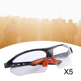 Maxbell 5x Sports Goggles Adult Protective Eyewear for Cycling Sports Outdoor Sports white