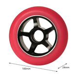 Maxbell Skateboard Wheel Wear Resistant Shock Absorption Quiet Longboard Wheel Parts red