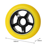 Maxbell Skateboard Wheel Wear Resistant Shock Absorption Quiet Longboard Wheel Parts yellow