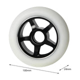 Maxbell Skateboard Wheel Wear Resistant Shock Absorption Quiet Longboard Wheel Parts white