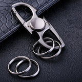 Maxbell Fidget Toy Keychain Sturdy Multifunctional Tool for Special Occasion Present Chrome