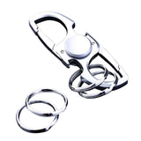 Maxbell Fidget Toy Keychain Sturdy Multifunctional Tool for Special Occasion Present Chrome