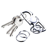 Maxbell Fidget Toy Keychain Sturdy Multifunctional Tool for Special Occasion Present Chrome