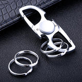 Maxbell Fidget Toy Keychain Sturdy Multifunctional Tool for Special Occasion Present Chrome