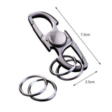 Maxbell Fidget Toy Keychain Sturdy Multifunctional Tool for Special Occasion Present Gray