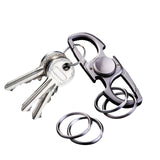 Maxbell Fidget Toy Keychain Sturdy Multifunctional Tool for Special Occasion Present Gray