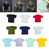 Maxbell 1/6 Scale Figure Doll Clothes T-shirt for 12 inch Male Female Action Figures Black
