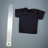 Maxbell 1/6 Scale Figure Doll Clothes T-shirt for 12 inch Male Female Action Figures Black