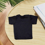 Maxbell 1/6 Scale Figure Doll Clothes T-shirt for 12 inch Male Female Action Figures Black