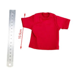 Maxbell 1/6 Scale Figure Doll Clothes T-shirt for 12 inch Male Female Action Figures Red