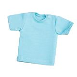 Maxbell 1/6 Scale Figure Doll Clothes T-shirt for 12 inch Male Female Action Figures Light Blue