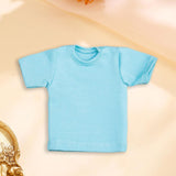 Maxbell 1/6 Scale Figure Doll Clothes T-shirt for 12 inch Male Female Action Figures Light Blue