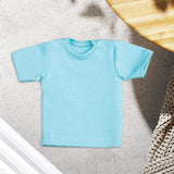 Maxbell 1/6 Scale Figure Doll Clothes T-shirt for 12 inch Male Female Action Figures Light Blue