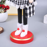 Maxbell 38cm Wooden Nutcracker Ornaments Nutcracker Figurines for Desktop Home Table Dessert