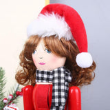Maxbell 38cm Wooden Nutcracker Ornaments Nutcracker Figurines for Desktop Home Table Dessert