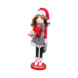 Maxbell 38cm Wooden Nutcracker Ornaments Nutcracker Figurines for Desktop Home Table Dessert