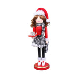 Maxbell 38cm Wooden Nutcracker Ornaments Nutcracker Figurines for Desktop Home Table Dessert