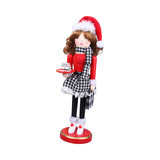 Maxbell 38cm Wooden Nutcracker Ornaments Nutcracker Figurines for Desktop Home Table Dessert
