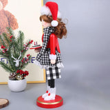 Maxbell 38cm Wooden Nutcracker Ornaments Nutcracker Figurines for Desktop Home Table Dessert