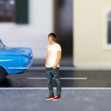 Maxbell 1/64 Scale People Figure Trendy Hand Painted for DIY Scene Diorama Dollhouse white