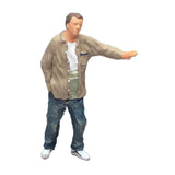 Maxbell 1:64 Standing Boy Model Resin for Micro Landscapes Diorama Photography Props khaki