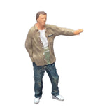 Maxbell 1:64 Standing Boy Model Resin for Micro Landscapes Diorama Photography Props khaki
