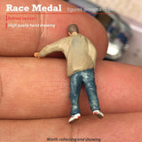 Maxbell 1:64 Standing Boy Model Resin for Micro Landscapes Diorama Photography Props khaki