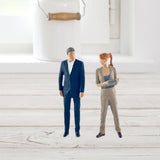 Maxbell 1/64 Woman and Man Figures Layout DIY Projects Crafts Hand Painted Figurines