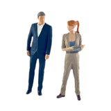 Maxbell 1/64 Woman and Man Figures Layout DIY Projects Crafts Hand Painted Figurines