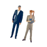 Maxbell 1/64 Woman and Man Figures Layout DIY Projects Crafts Hand Painted Figurines