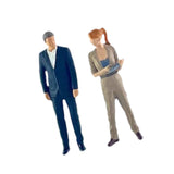 Maxbell 1/64 Woman and Man Figures Layout DIY Projects Crafts Hand Painted Figurines