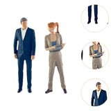 Maxbell 1/64 Woman and Man Figures Layout DIY Projects Crafts Hand Painted Figurines