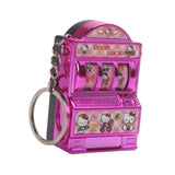 Maxbell Mini Slot Machine Keychain Gaming Gifts for Boys Girls Kids Adults Men Women Hello Kitty