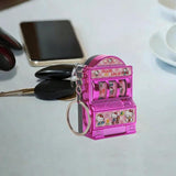 Maxbell Mini Slot Machine Keychain Gaming Gifts for Boys Girls Kids Adults Men Women Hello Kitty