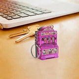 Maxbell Mini Slot Machine Keychain Gaming Gifts for Boys Girls Kids Adults Men Women Hello Kitty