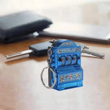 Maxbell Mini Slot Machine Keychain Gaming Gifts for Boys Girls Kids Adults Men Women Doraemon