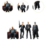 Maxbell 4 Pieces 1:64 Scale People Figures Collection Pretend Play Toy Model Figures