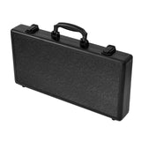 Maxbell Aluminum Carrying Case Black Briefcase Tool Box for Makeup Jewelry Valuables 44x22x6.4cm